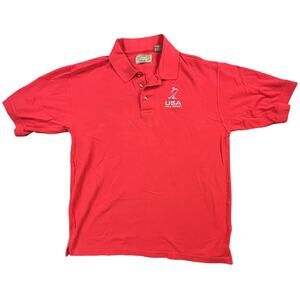 USA Field Hockey Dita Colorado Timberline Red Polo Shirt Mens XL